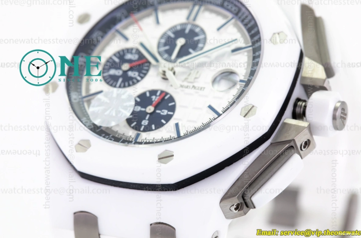 - White Oak Offshore Ceramic Chronograph Piguet Audemars Royal A3126 26402CB JF 0314